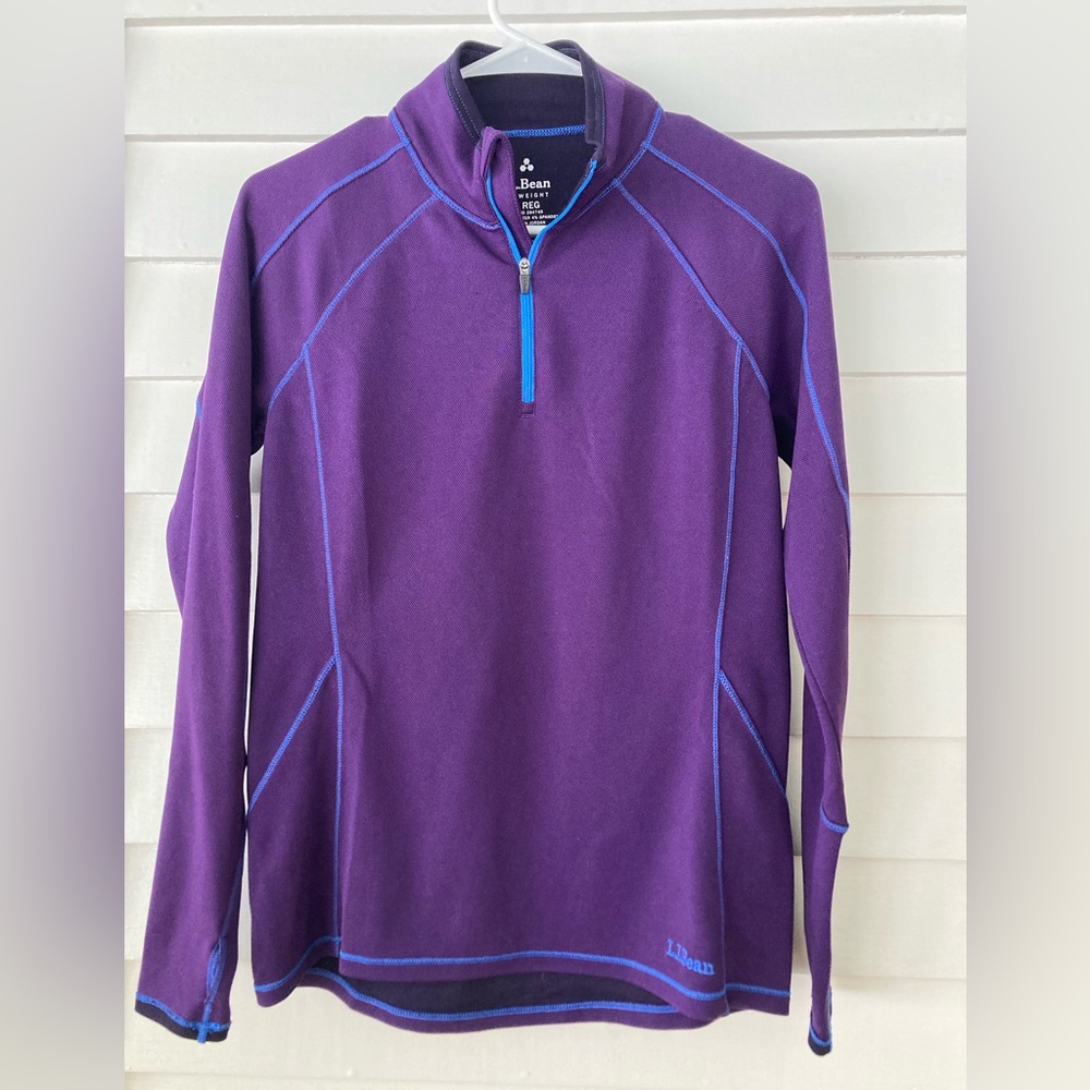 L.L. Bean | Midweight Long-Sleeve Quarter Zip Pullover Size Small